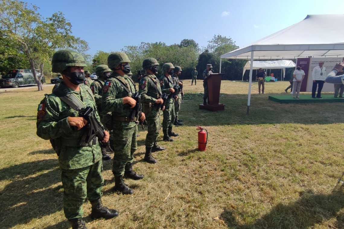Destruyeron drogas aseguradas en distintos operativos