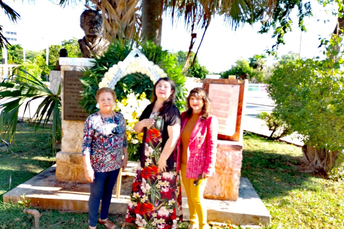 El Centro Cultural José Martí rindió homenaje al vate Ricardo López Méndez con motivo de su natalicio. 