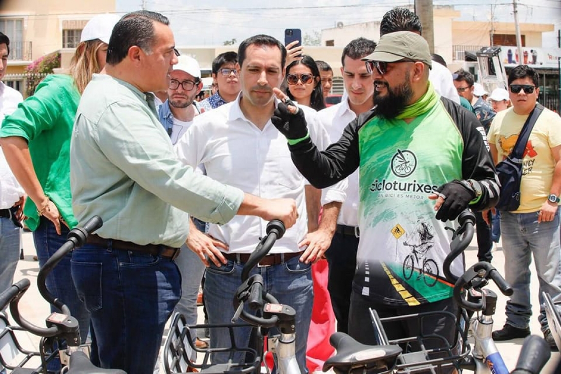 Nuevo plan municipal para usar bicicleta en el centro meridano.