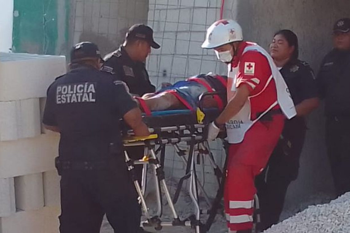 Albañil a punto de morir electrocutado
