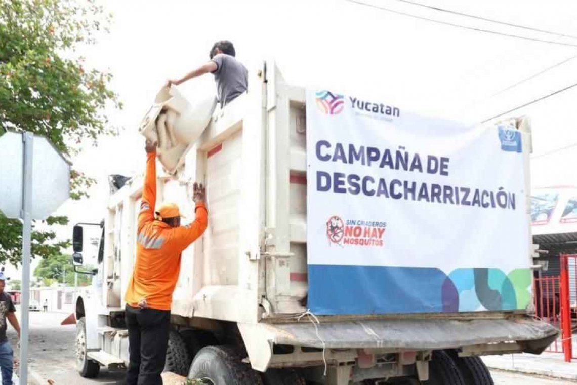Concluyó la Campaña de Descacharrización en Mérida con casi 350 toneladas.