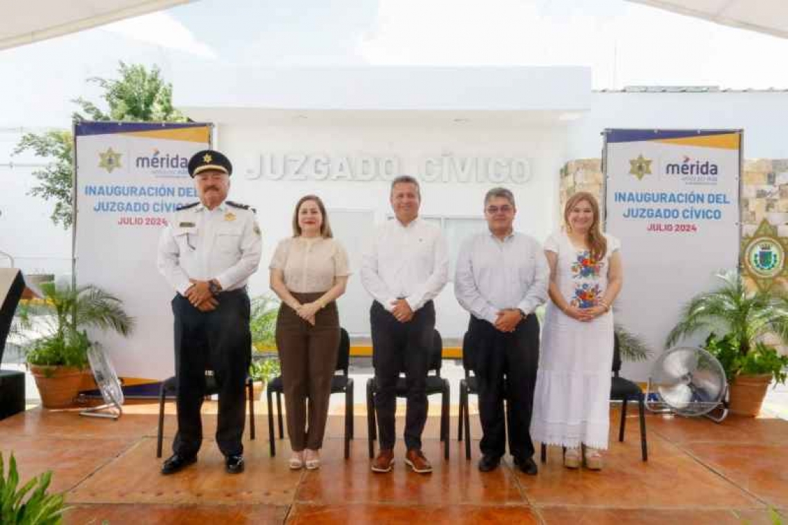 Mérida, primera corporación policial en Yucatán que implementa el nuevo modelo homologado de justicia cívica.