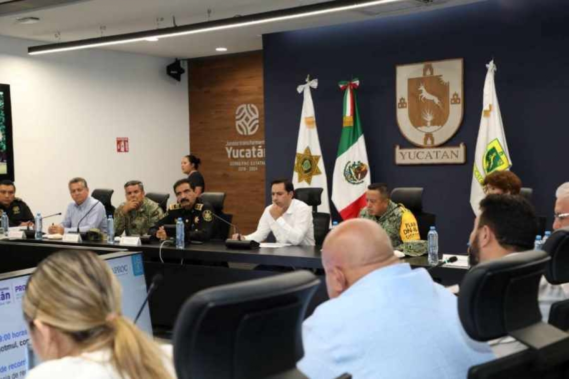 En Sesión Extraordinaria del Comité Estatal de Emergencias del Consejo Estatal de Protección Civil, Vila Dosal hizo un llamado a tomar todas las precaciones y mantener un trabajo coordinado.