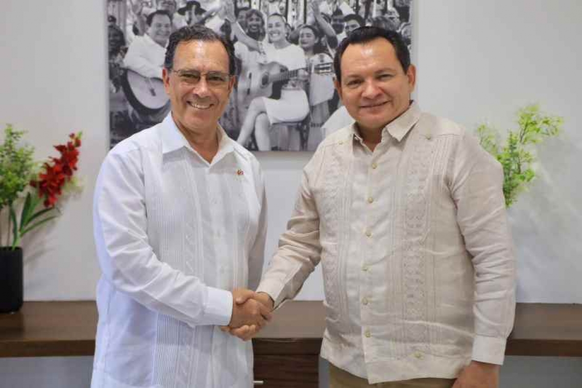 Recibe Díaz Mena la visita del embajador de Portugal en México