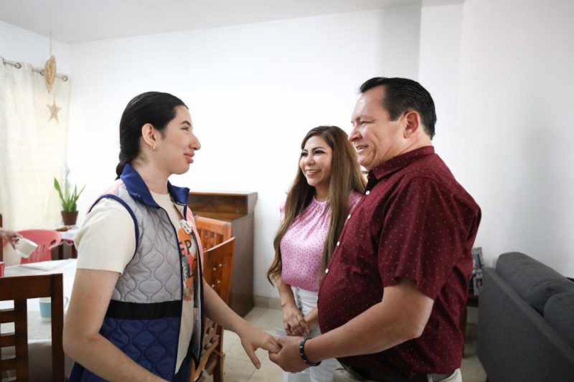 Inician visitas domiciliarias a familias que recibirán la pensión universal para personas con discapacidad