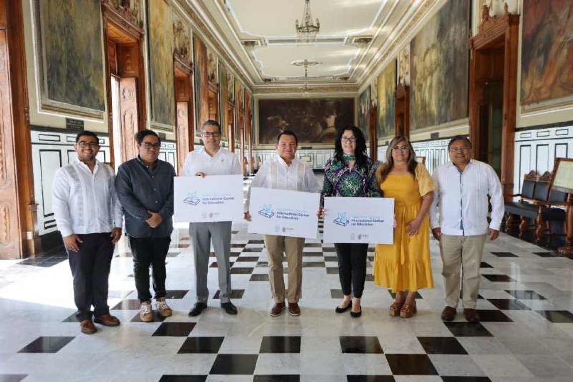 Reconocen importancia del primer Centro Internacional de Educación para la Cumbre Nobel de la Paz en Yucatán.