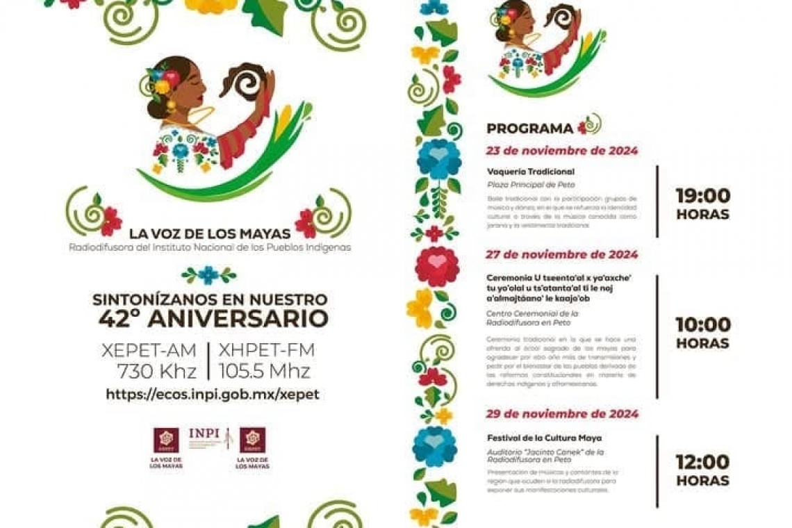 La Voz de los Mayas” cumple 42 años de estar en el aire.