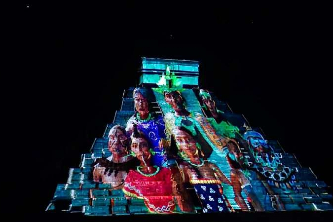 Estrenan en Chichén Itzá vídeomspping en Memoria de Felipe Carrillo Puerto