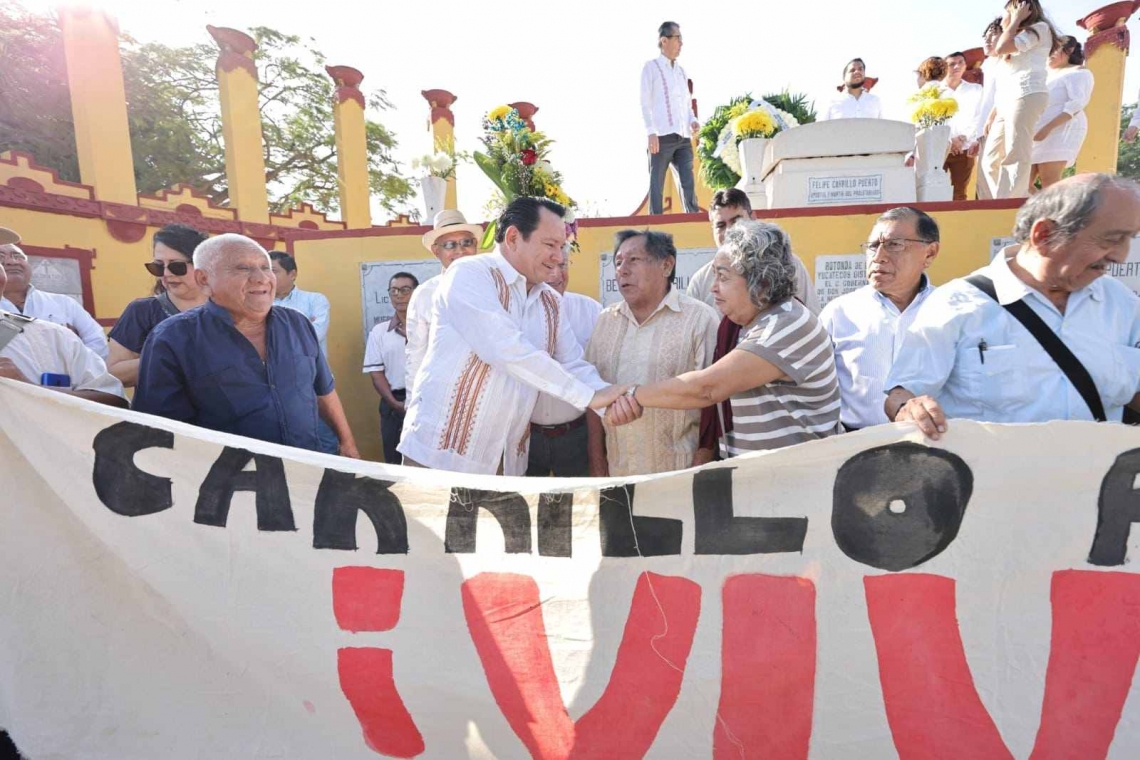 Anuncian darán becas "Jóvenes Renacimiento” en el marco del 101 aniversario luctuoso de Felipe Carrillo Puerto.