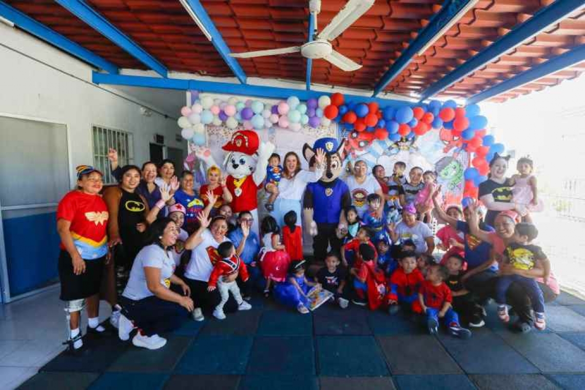 En el festejo de las infancias "Ceci" les aconsejó: “Sean felices y jueguen mucho todos los días".”