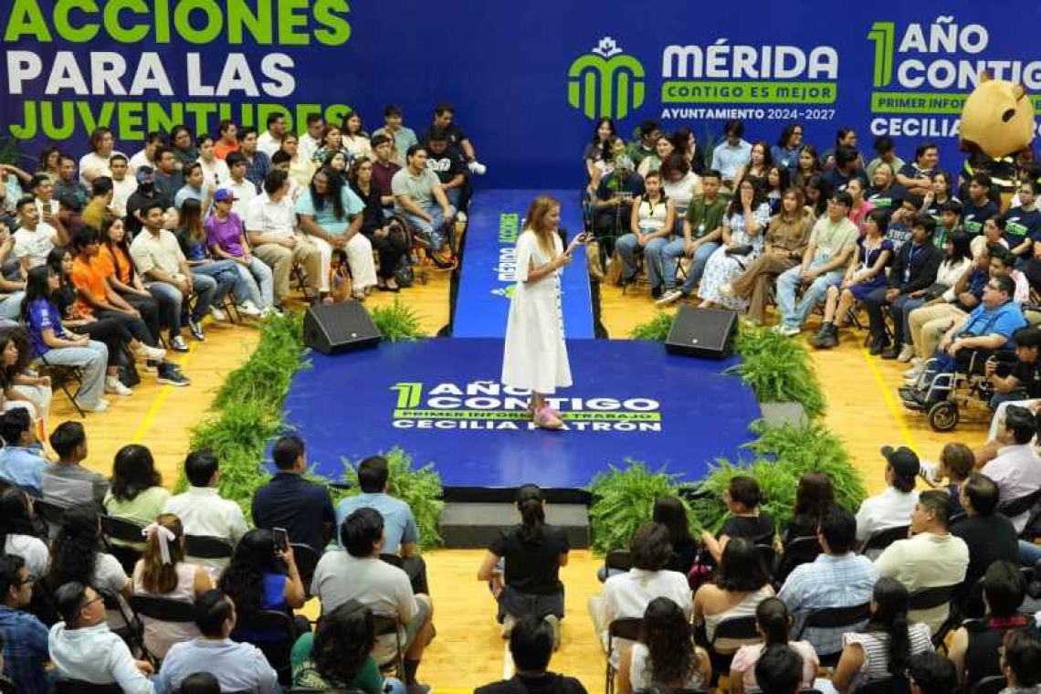 ﻿  Presenta Cecilia Patrón acciones a juventudes meridanas, “Mérida mejora con las y los jóvenes”.