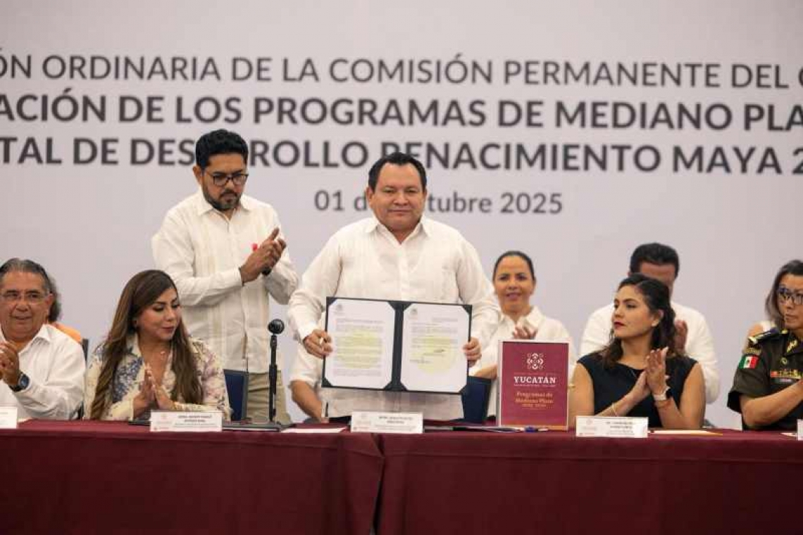 Gobierno del Renacimiento Maya presentó avances de mediano plazo del primer año de gobierno
