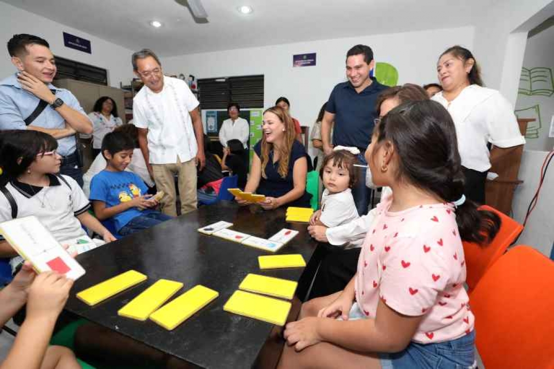 Inaugura Cecilia Patrón la segunda Ludoteca Municipal, un espacio seguro para la niñez y adolescencia meridanas