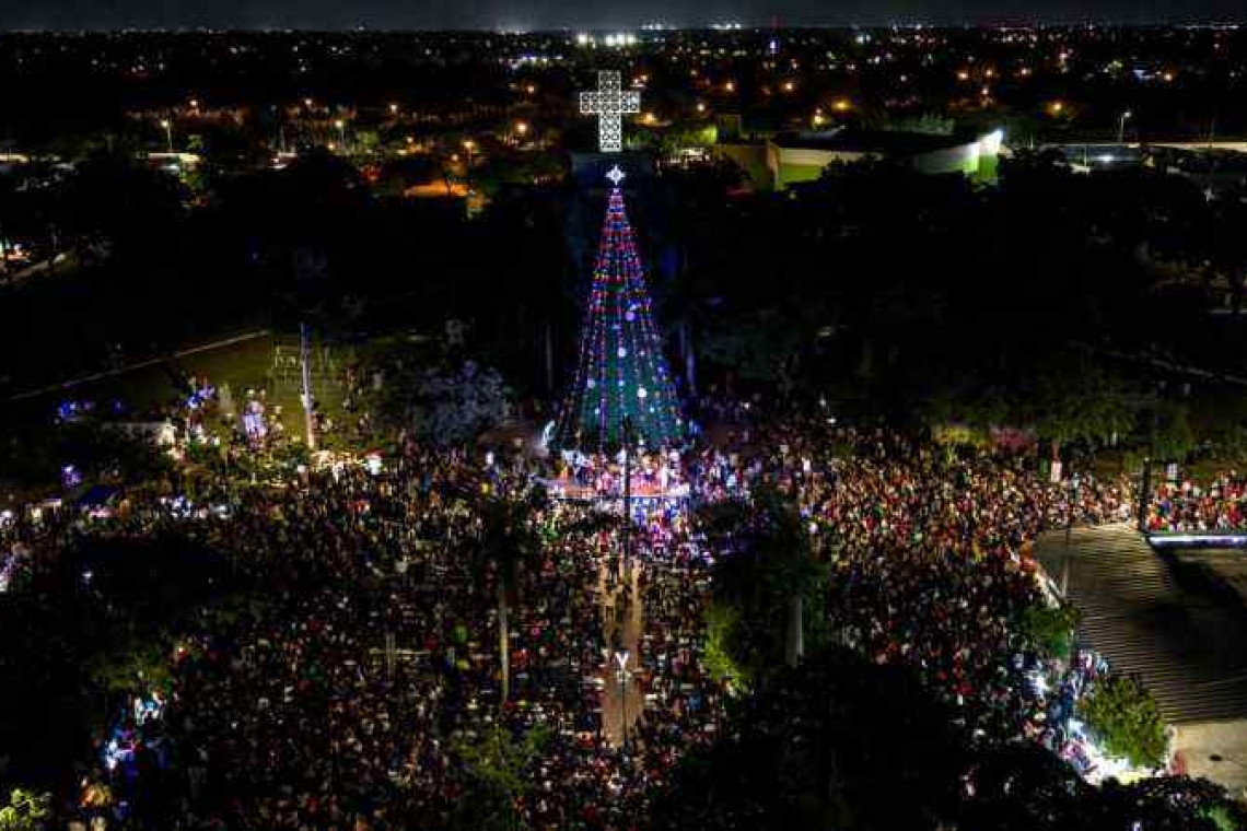 Mérida Brilla llega al parque La visita de Juan Pablo II.