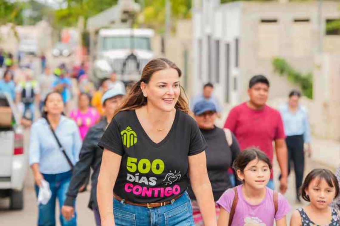 500 días de caminar Mérida contigo para mejorar nuestra ciudad: Cecilia Patrón