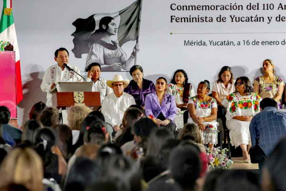 Conmemoran legado del Primer Congreso Feminista de Yucatán y de México