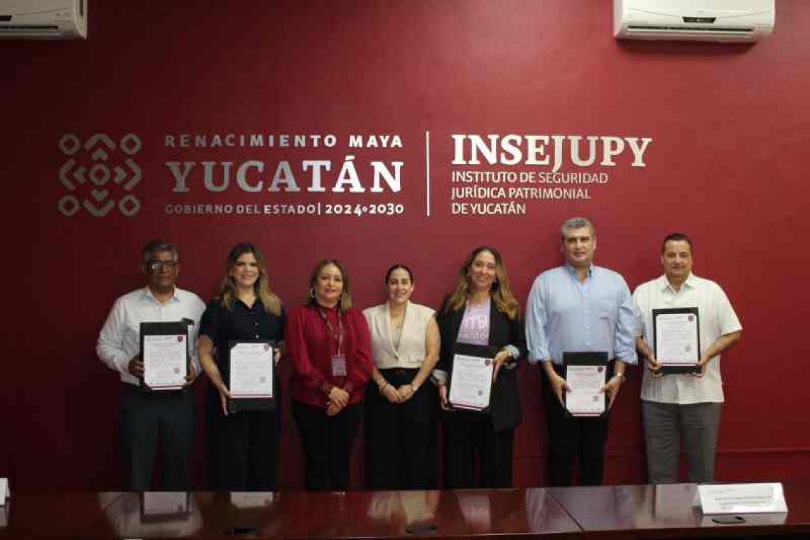    El Instituto de Seguridad Jurídica Patrimonial de Yucatán Certifican primera generación de capacitadores en intermediación inmobiliaria