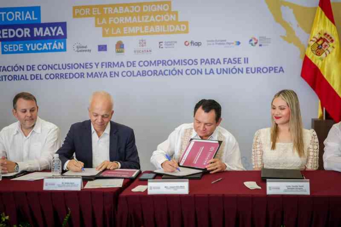 Yucatán y Unión Europea acuerdan hoja de ruta por el trabajo digno en el turismo