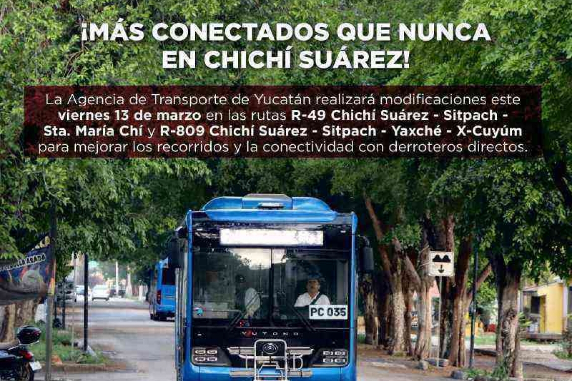 ATY mejora conectividad de las rutas Va y Ven Chichí Suárez