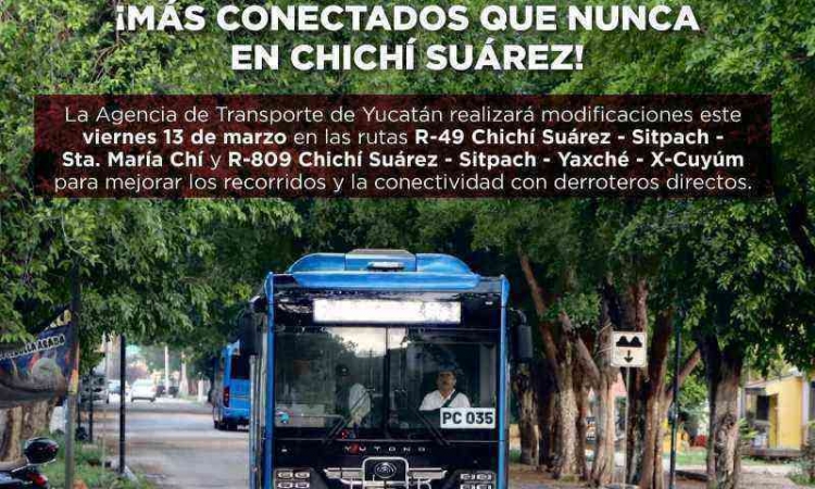 ATY mejora conectividad de las rutas Va y Ven Chichí Suárez