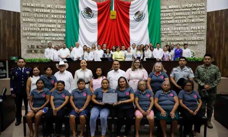 Congreso del Estado distingue al colectivo de mujeres “Las Chelemeras” con el Reconocimiento “Elvia Carrillo Puerto” 2026