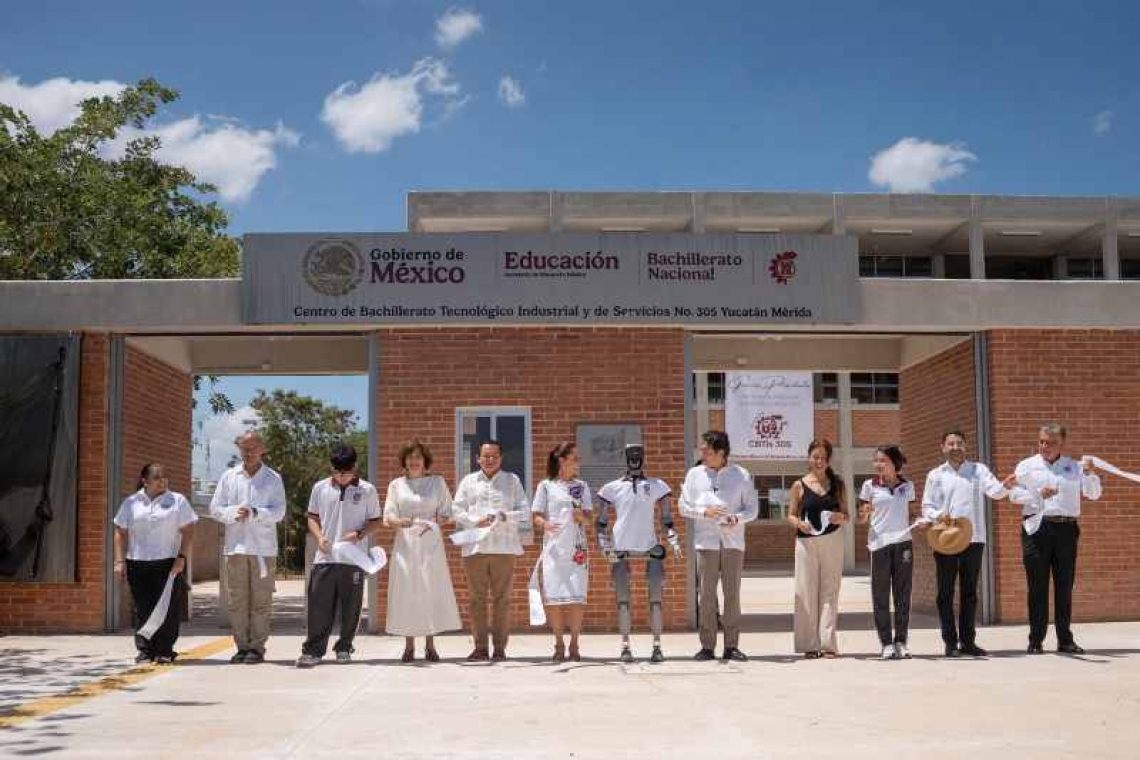 PRESIDENTA CLAUDIA SHEINBAUN Y EL GOBERNADOR JOAQUÍN DIAZ MENA IMPULSAN EDUCACIÓN TECNOLOGÍA CON NUEVO CBTIS EN CIUDAD CAUCEL.